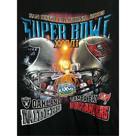 Vintage Y2K NFL Superbowl 37 Tee - Picture 2 of 4